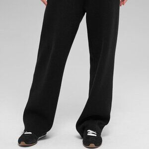 Alo Yoga Scholar Straight Leg Sweatpant Black